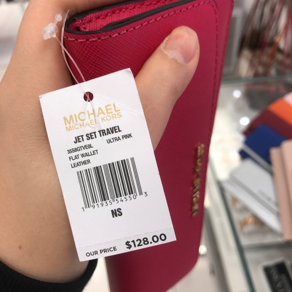 MK leather slim long wallet ultra pink - Picture 5 of 5